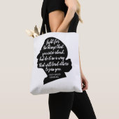 RBG Quotes, Ginsburg Quote, Ruth Bader Ginsburg Tote Bag (Dichtbij)