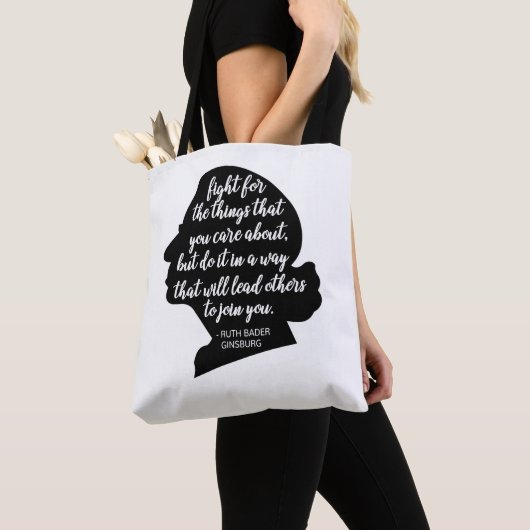 RBG Quotes, Ginsburg Quote, Ruth Bader Ginsburg Tote Bag (Dichtbij)