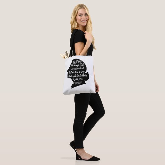 RBG Quotes, Ginsburg Quote, Ruth Bader Ginsburg Tote Bag (Op model)
