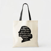 RBG Quotes, Ginsburg Quote, Ruth Bader Ginsburg Tote Bag (Voorkant)
