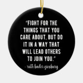 RBG Quotes, RBG, Ruth Bader, Ruth Bader Ginsburg Keramisch Ornament (Voorkant)