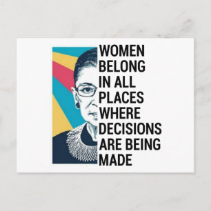 Rbg Quotes, Ruth Bader Ginsburg Quote Briefkaart