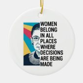 Rbg Quotes, Ruth Bader Ginsburg Quote Keramisch Ornament (Voorkant)