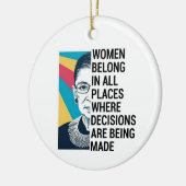 Rbg Quotes, Ruth Bader Ginsburg Quote Keramisch Ornament (Links)