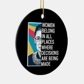 Rbg Quotes, Ruth Bader Ginsburg Quote Keramisch Ornament (Rechts)