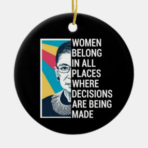 Rbg Quotes, Ruth Bader Ginsburg Quote Keramisch Ornament