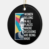 Rbg Quotes, Ruth Bader Ginsburg Quote Keramisch Ornament (Links)