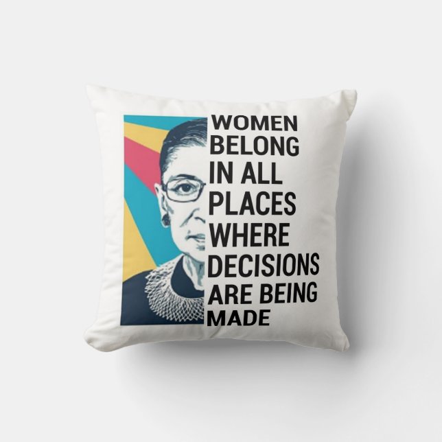 Rbg Quotes, Ruth Bader Ginsburg Quote Kussen (Voorkant)