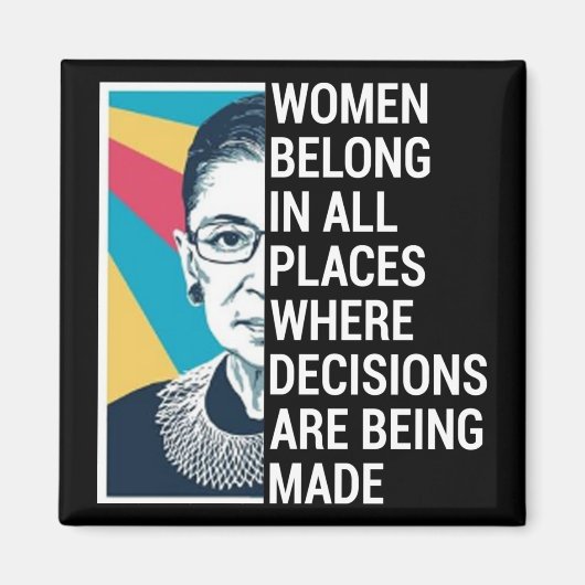 Rbg Quotes, Ruth Bader Ginsburg Quote Magneet (Voorkant)