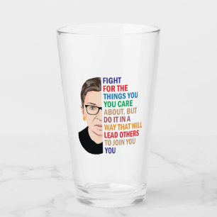 Rbg Quotes, vecht voor de dingen waar je om geeft Glas