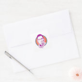 RBG Rainbow Justice Paars Vierkante Sticker (Envelop)