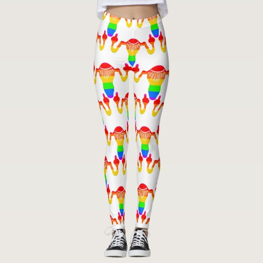 RBG Rainbow Uterus Leggings (Voorkant)
