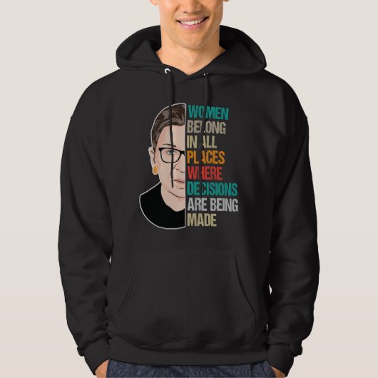 RBG, RBG Quote, Ruth Bader Ginsburg Hoodie (Voorkant)