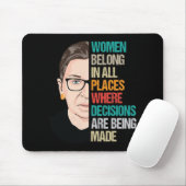 RBG, RBG Quote, Ruth Bader Ginsburg Muismat (Met muis)