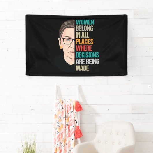 RBG, RBG Quote, Ruth Bader Ginsburg Spandoek (Insitu)