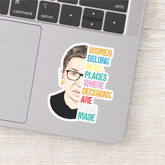 RBG, RBG Quotes, Ruth Bader Ginsburg Sticker (Detail)
