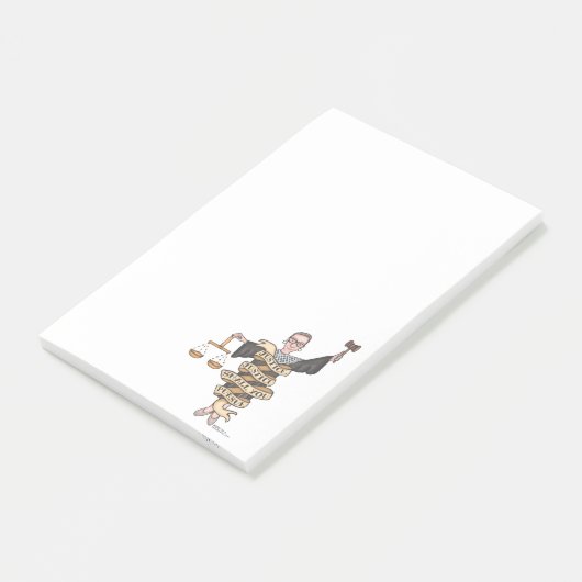 RBG: "Rechtvaardigheid, gerechtigheid: je vervolgt Post-it® Notes (Schuin)