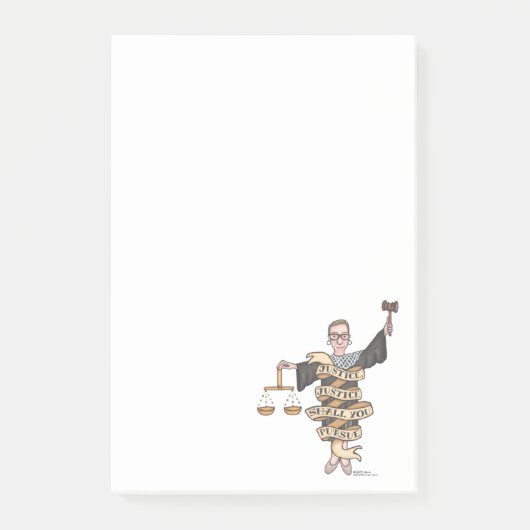 RBG: "Rechtvaardigheid, gerechtigheid: je vervolgt Post-it® Notes (Voorkant)