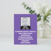 RBG RIP Ruth Bader Ginsburg Tribute Briefkaart (Staand voorkant)