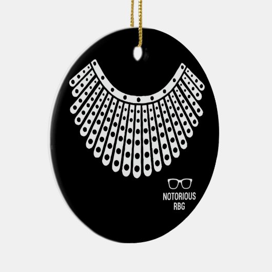RBG, Ruth Bader Ginsburg, beruchte RBG Keramisch Ornament (Rechts)