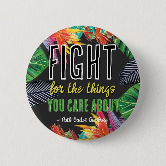 RBG Ruth Bader Ginsburg citeert feministisch liber Ronde Button 5,7 Cm (Voorkant)