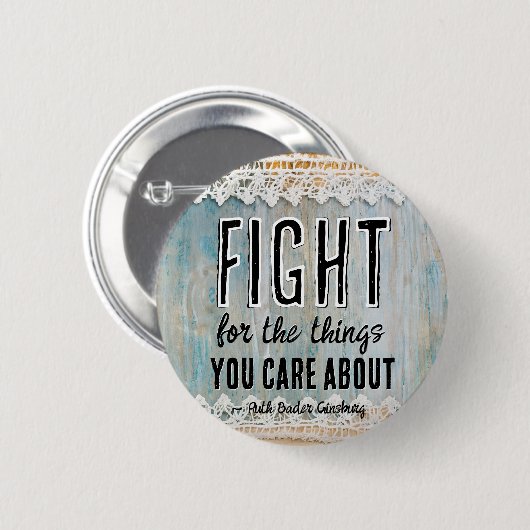 RBG Ruth Bader Ginsburg citeert feministisch liber Ronde Button 5,7 Cm (Voorkant /achterkant)