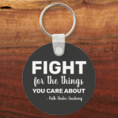 RBG Ruth Bader Ginsburg citeert feministisch liber Sleutelhanger (Voorkant)