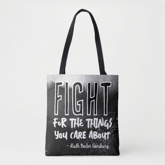 RBG Ruth Bader Ginsburg citeert feministisch liber Tote Bag (Voorkant)