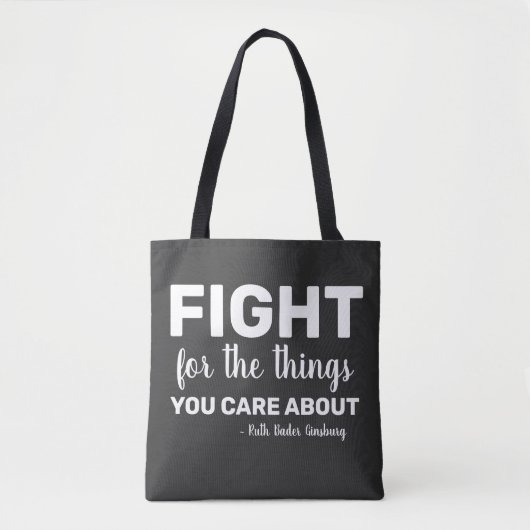 RBG Ruth Bader Ginsburg citeert feministisch liber Tote Bag (Voorkant)