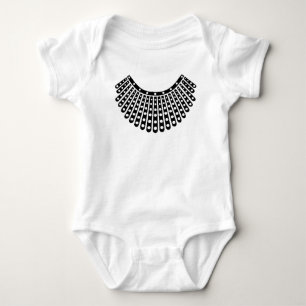 RBG Ruth Bader Ginsburg Glitter Favoriete kraag Romper