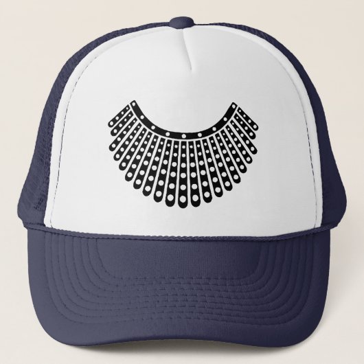 RBG Ruth Bader Ginsburg Glitter Favoriete kraag Trucker Pet (Voorkant)