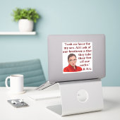 RBG Ruth Bader Ginsburg Quote Feministische Vrouwe Sticker (Laptop op bureau)