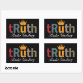RBG - Ruth Bader Ginsburg Truth Crown Rechthoekige Sticker (Vel)
