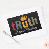 RBG - Ruth Bader Ginsburg Truth Crown Rechthoekige Sticker (Envelop)
