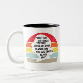 RBG, Ruth Bader Ginsburg Tweekleurige Koffiemok (Links)