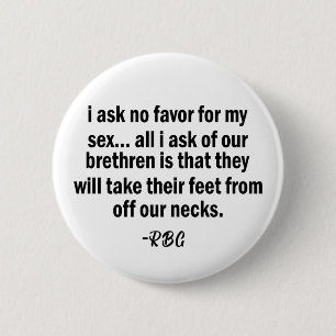 RBG, Ruth Badger Ginsburg, sterke vrouw Ronde Button 5,7 Cm