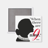 RBG Silhouette wanneer er Nine Quote Magnet zijn (Voorkant / Achterkant)