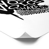 RBG spreekt uw geest zelfs als uw stem deelt Poster (Hoek)