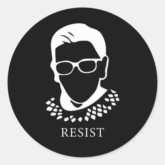 RBG staat voor Justice & Equality Ronde Sticker (Voorkant)