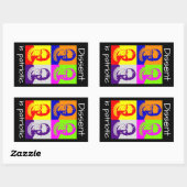 RBG-stickers Rechthoekige Sticker (Vel)