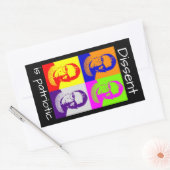 RBG-stickers Rechthoekige Sticker (Envelop)