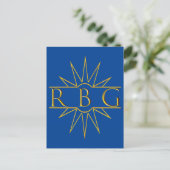 Rbg Sweat Golden Design Briefkaart (Staand voorkant)