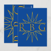 Rbg Sweat Golden Design Briefkaart (Voorkant / Achterkant)