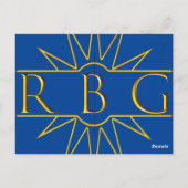 Rbg Sweat Golden Design Briefkaart (Achterkant)