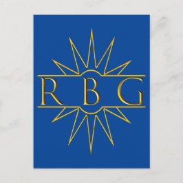 Rbg Sweat Golden Design Briefkaart