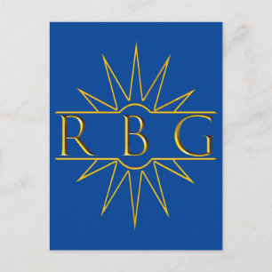 Rbg Sweat Golden Design Briefkaart