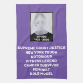 RBG Tribute NY Tough Paars Theedoek (Verticaal)