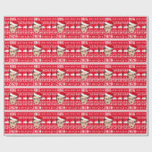 RBG Ugly KerstSweater Cadeaupapier (Vlak)