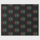 RBG UNIA Afrikaans-Amerikaans Kwanzaa Snowflakes Cadeaupapier (Vlak)
