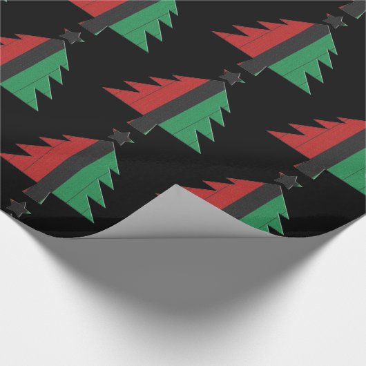 RBG UNIA Afrikaans-Amerikaanse kerstboom in Kwanza Cadeaupapier (Hoek)